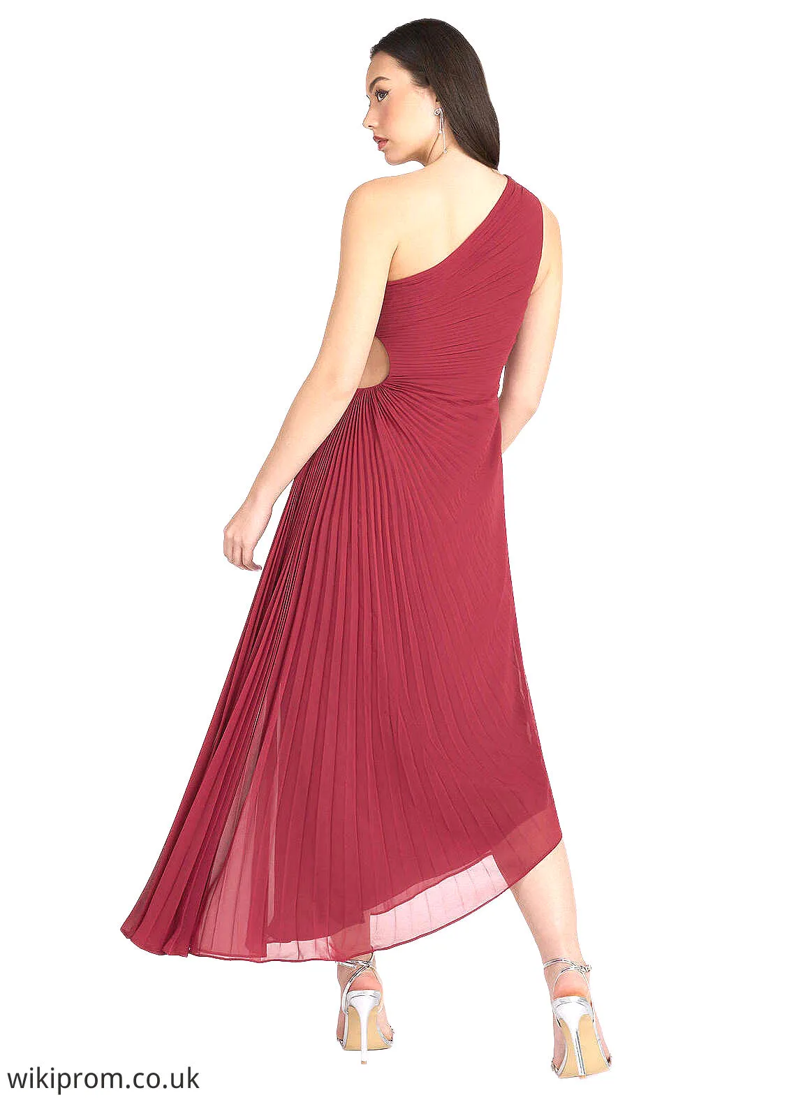 Alma Angelina Ruby Red Asymmetrical Dress Atelier Dresses | Azazie SWKP0022892