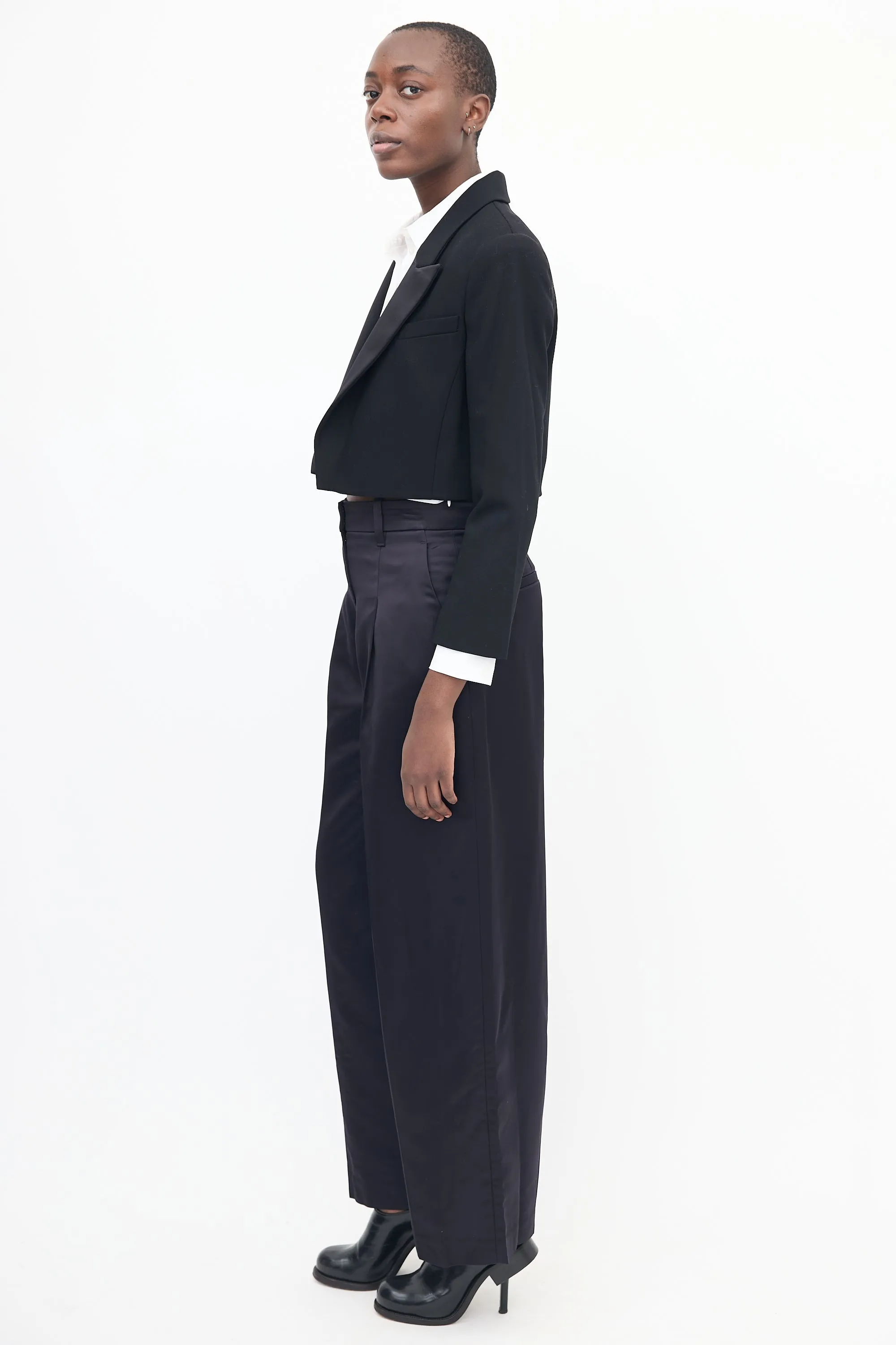 Anderson Cropped Tux Blazer
