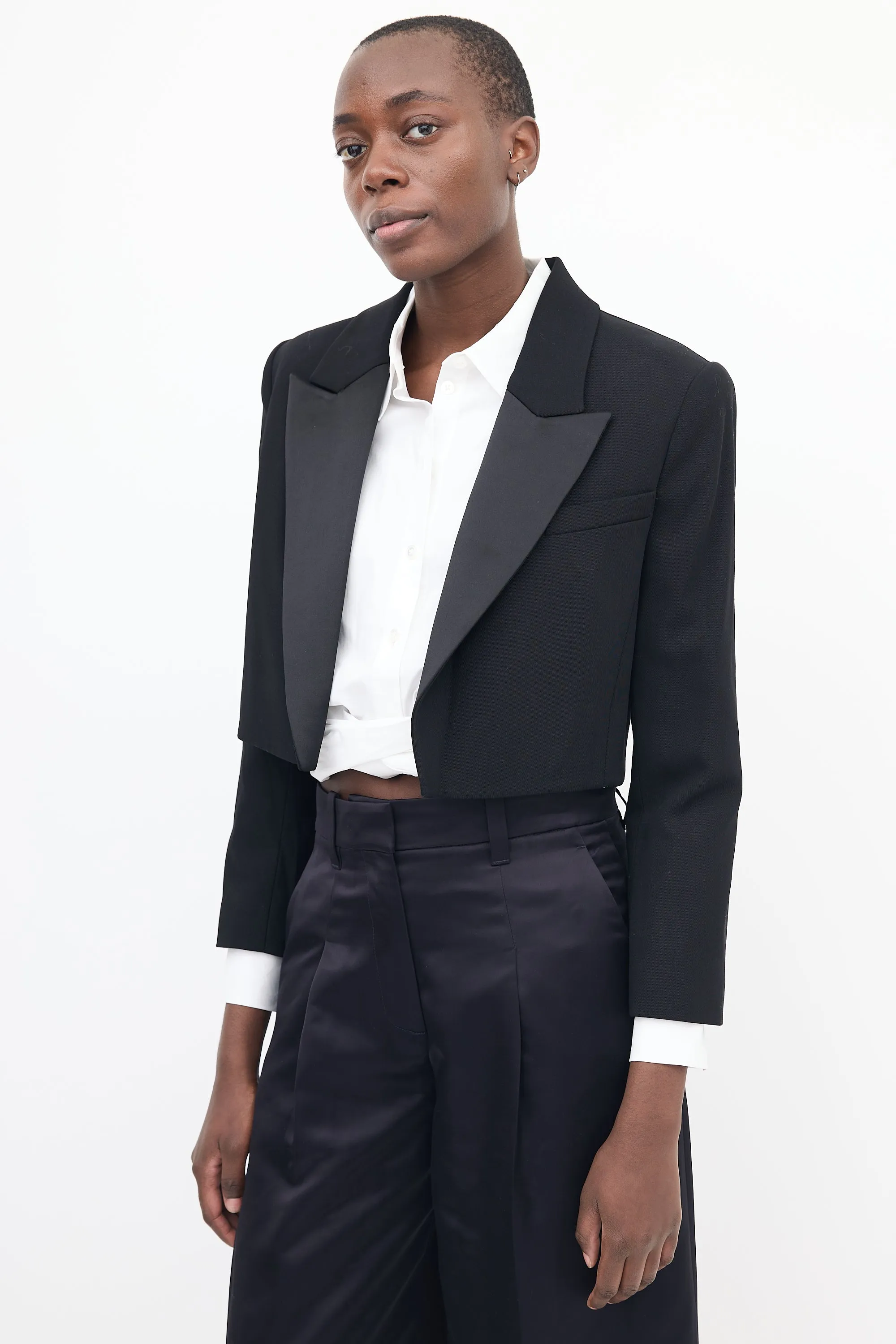 Anderson Cropped Tux Blazer