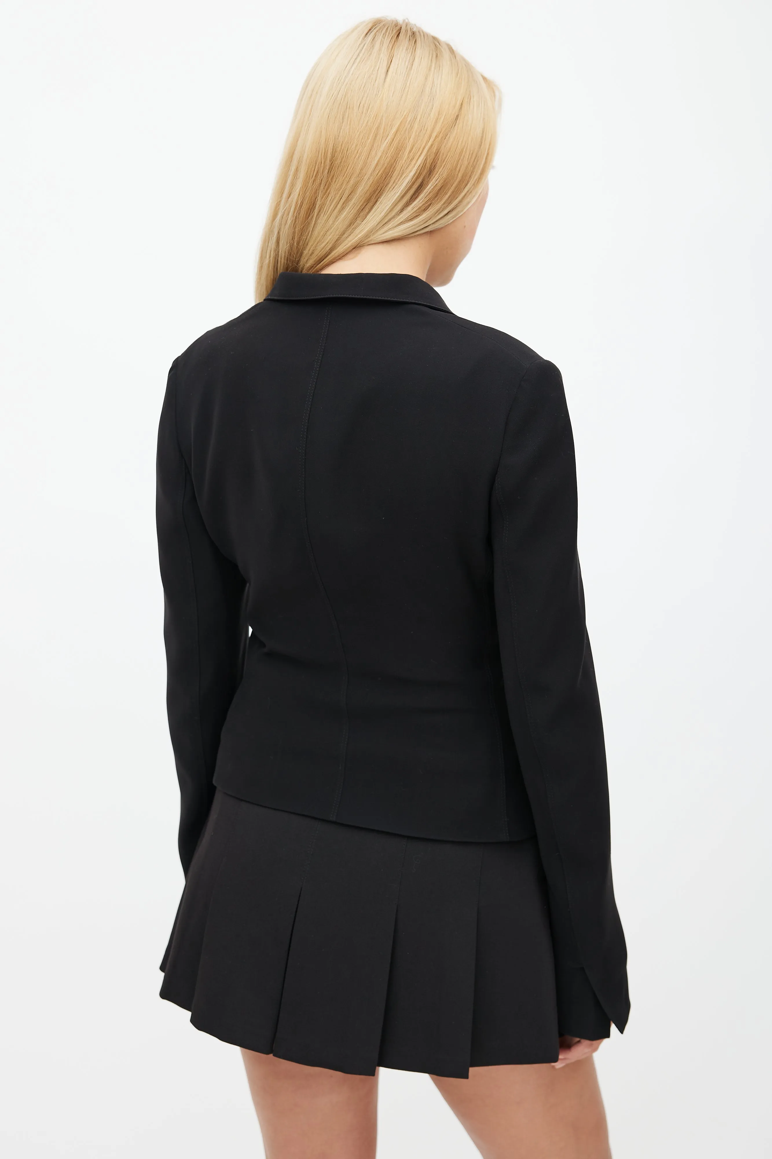 Black Cropped Blazer