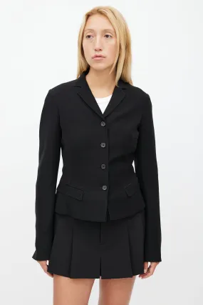 Black Cropped Blazer