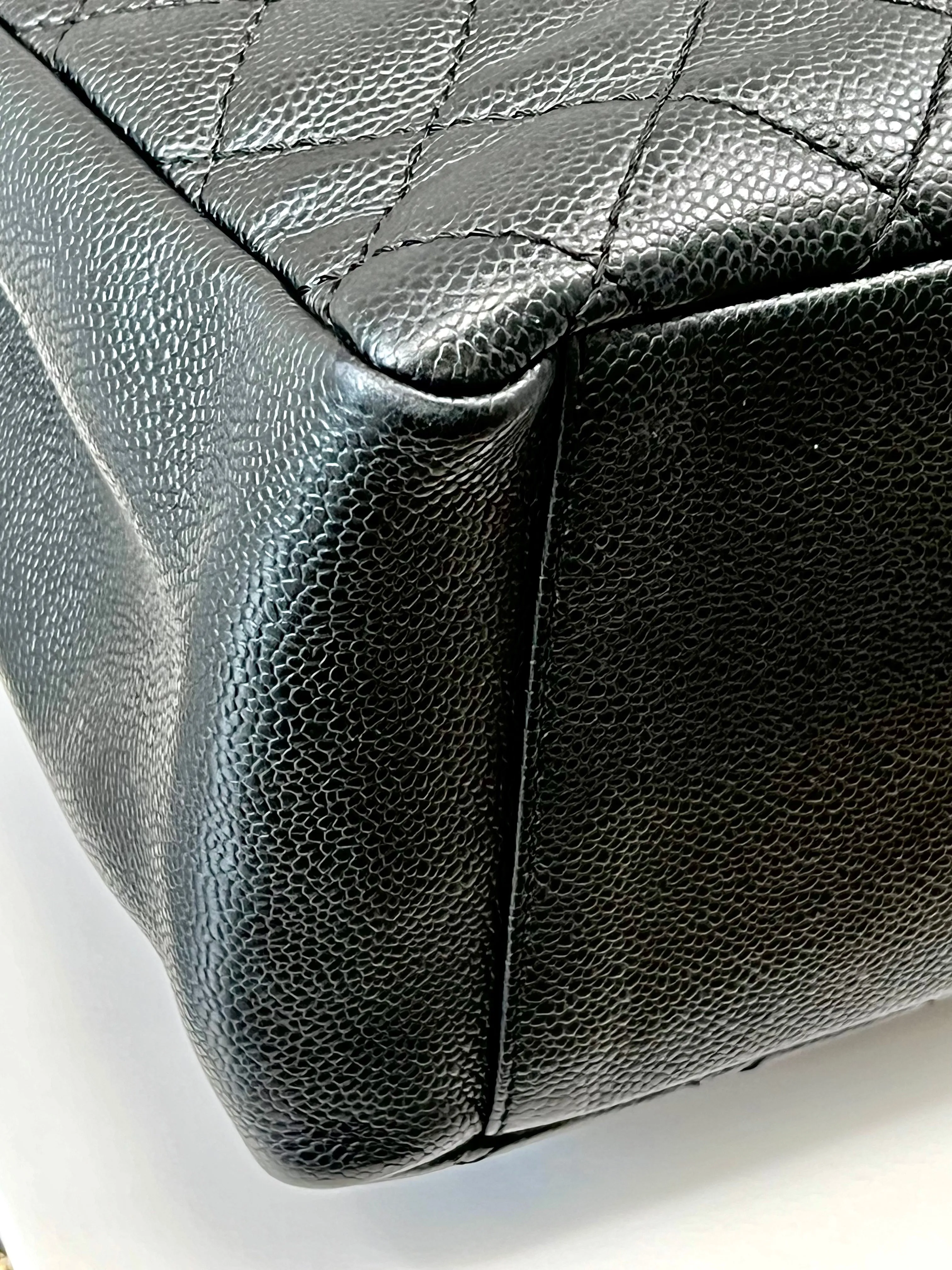 CHANEL CAVIAR QUILTED LEATHER GST TOTE BAG
