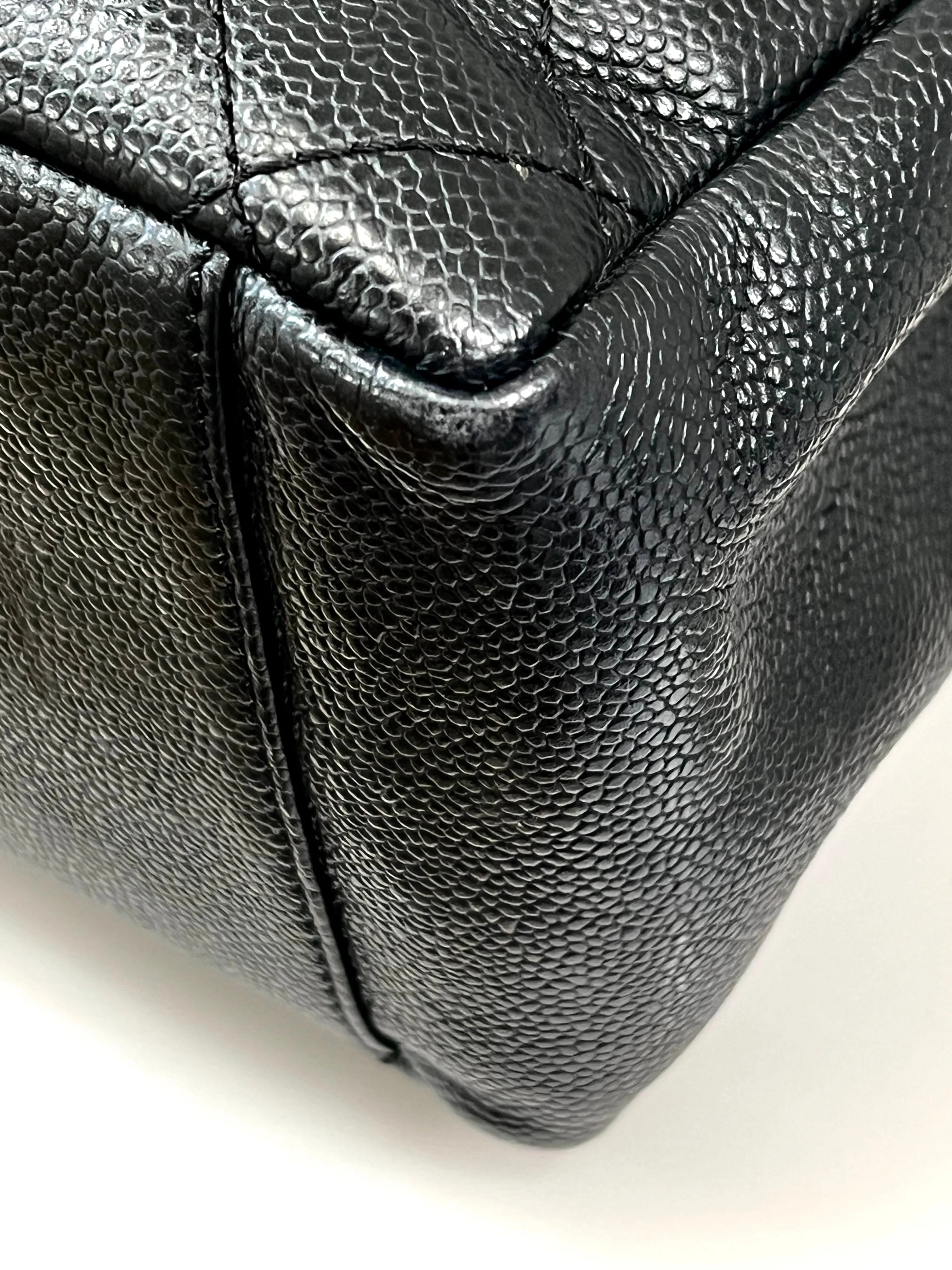 CHANEL CAVIAR QUILTED LEATHER GST TOTE BAG