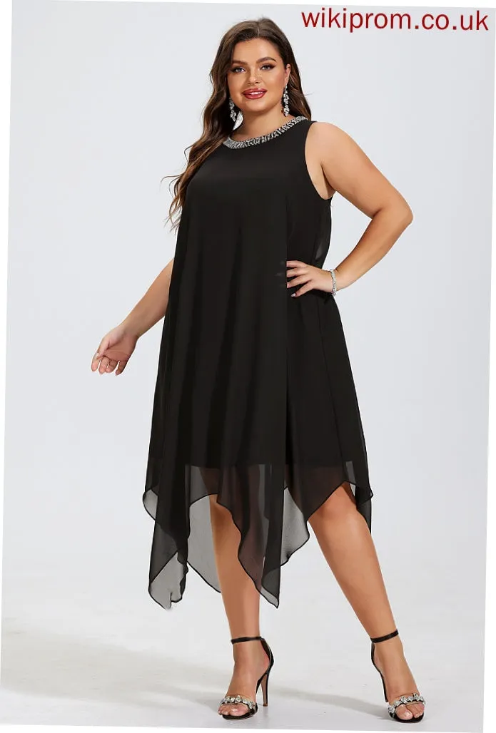 Dresses A-line Formal Dresses Round Amy Chiffon Neck