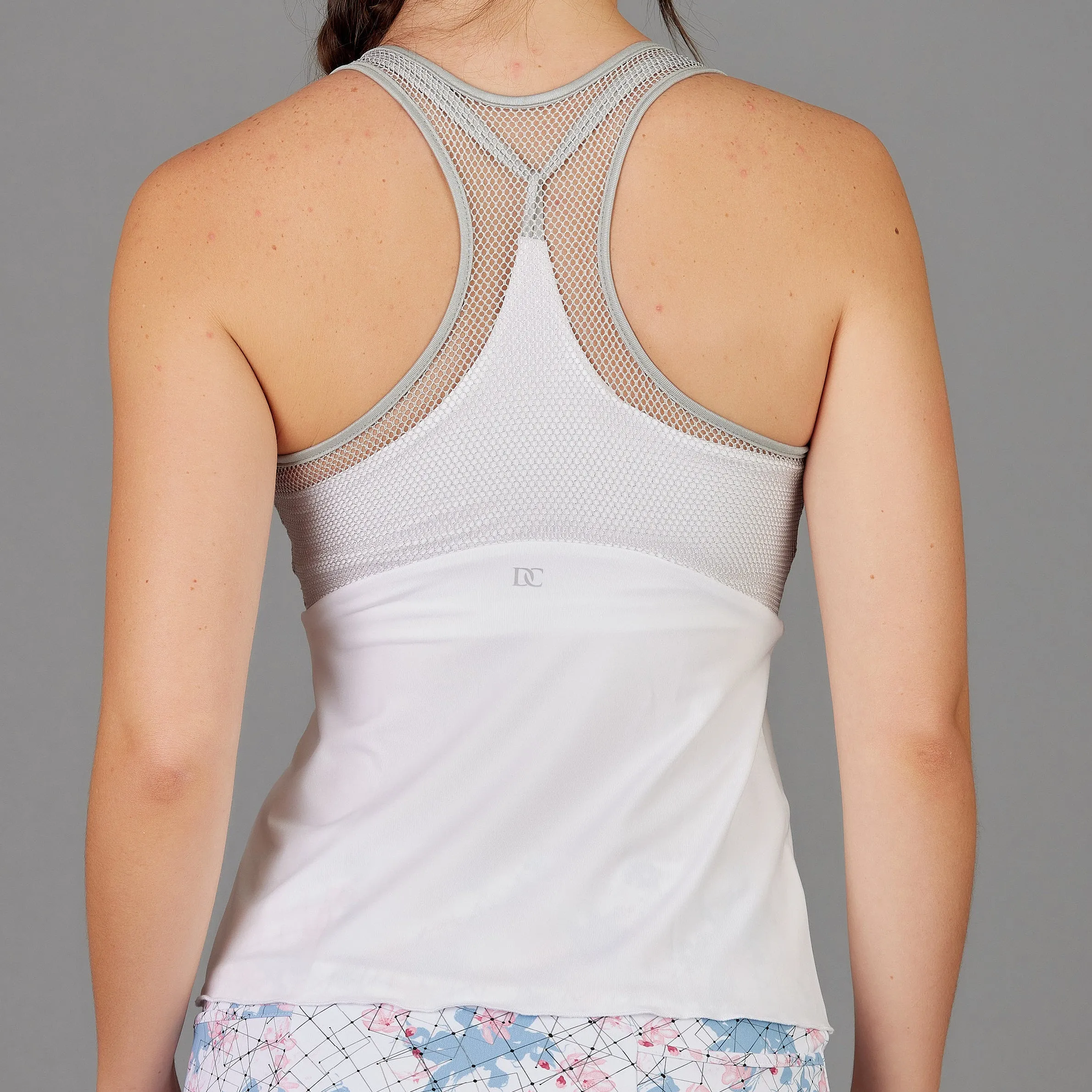 Grids Aspire Tank Top (white/silver)