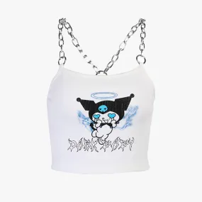 Kuromi Grunge Crop Top