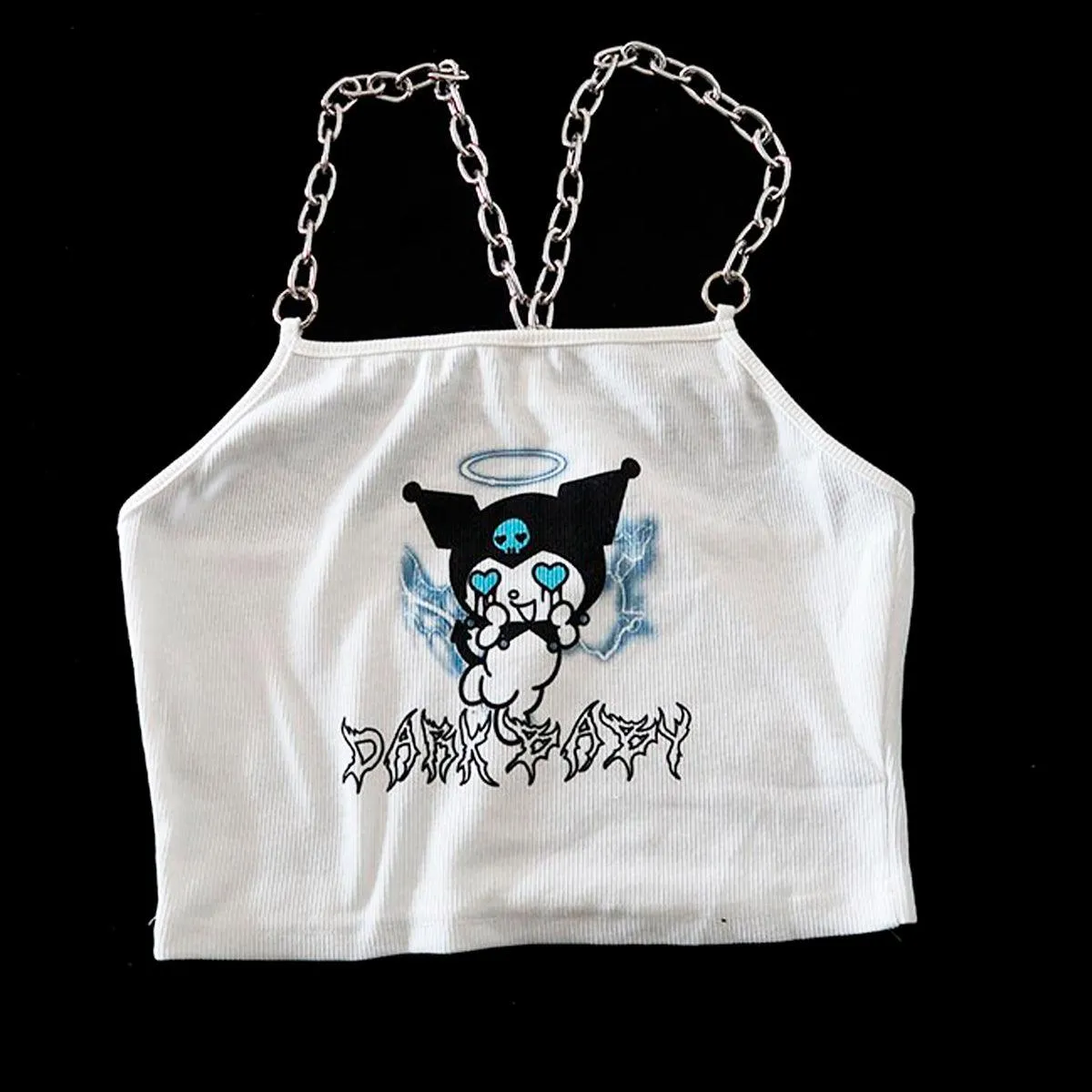 Kuromi Grunge Crop Top