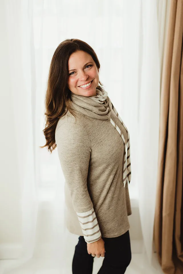 Layered Mock Neck