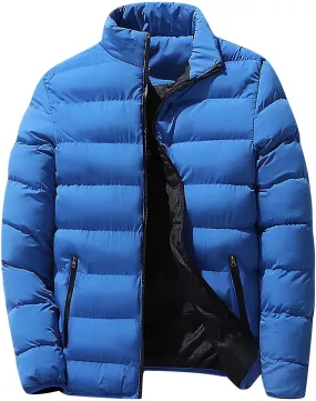 Men's Lightweight Puffer Jacket Winter Puffer Jacket Fleece Warm Coat Outerwear Cold Weather Jackets, L-5XL