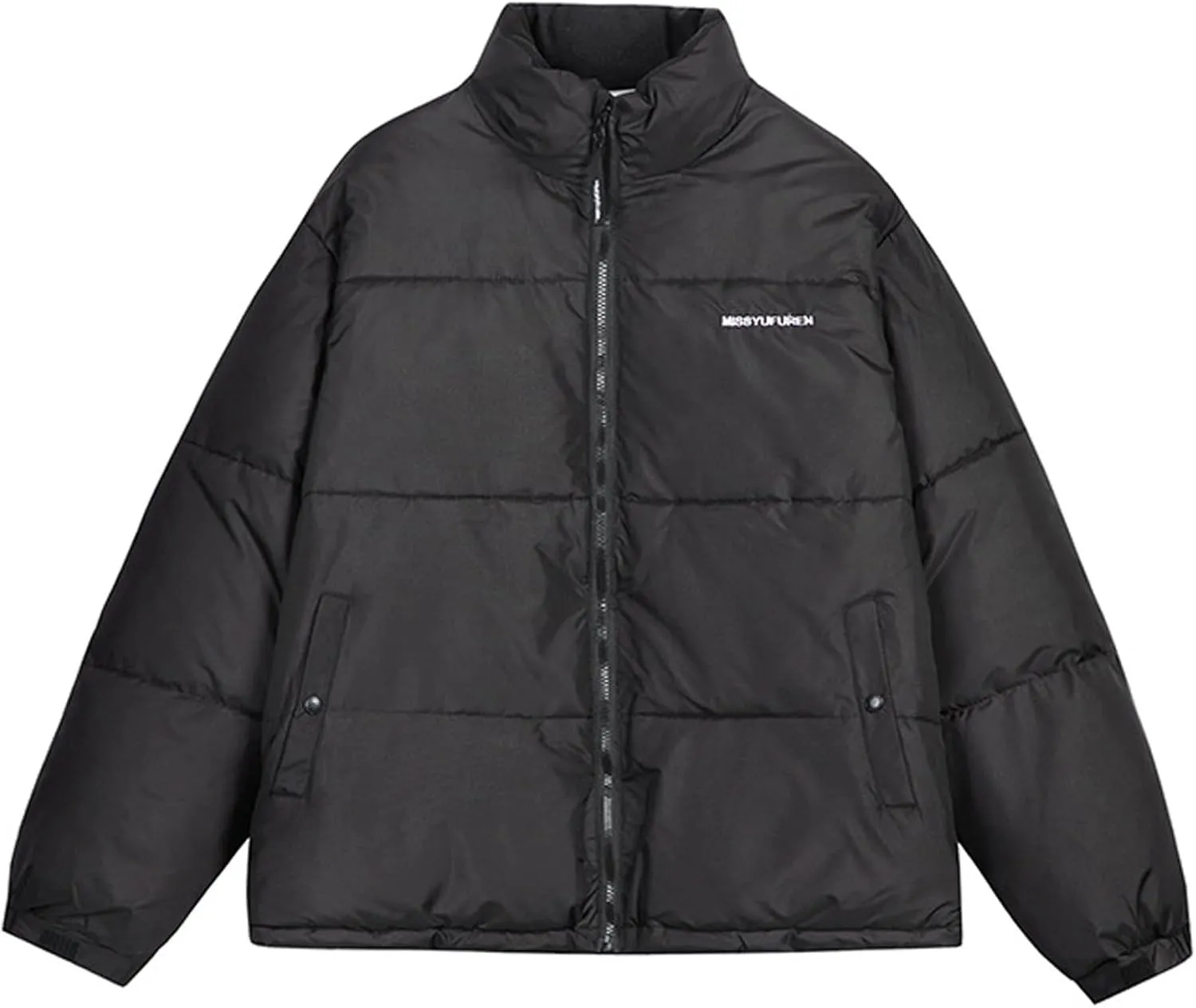 Men's Puffer Jacket Down Alternative Waterproof Winter Bubble Coats Jackets Rain With Hood, M-3XL
