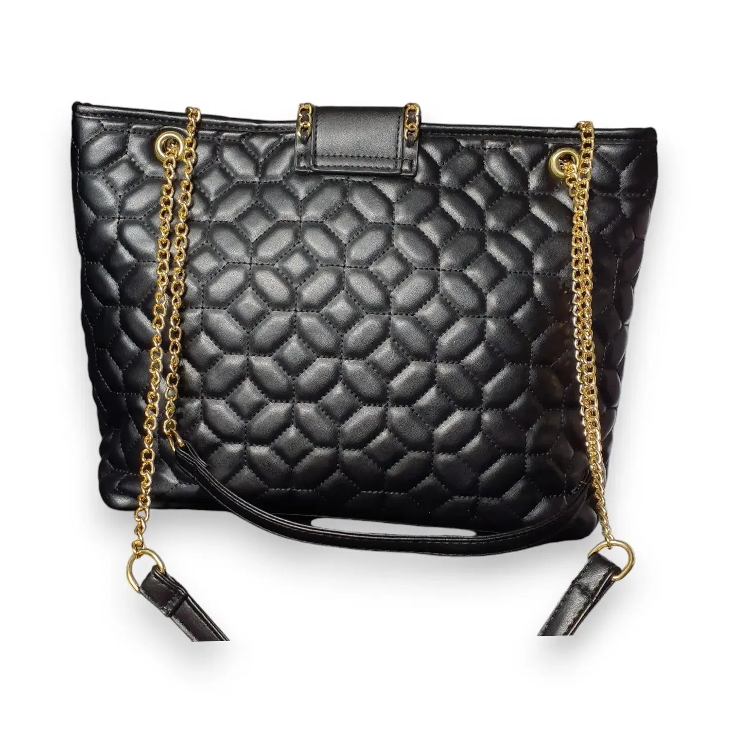 Quilted Tote Bag Chain Strap