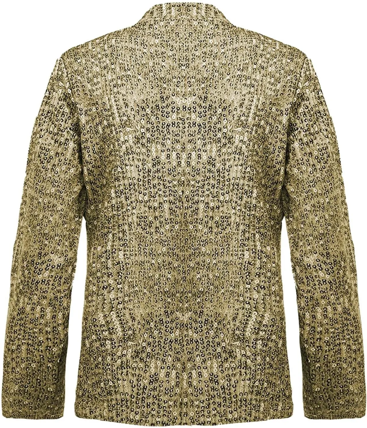 Sequin Blazer for Women Sparkly Sequin Jacket Crop Long Sleeve Lapel Open Front Shimmer Glitter Sequin Cardigan