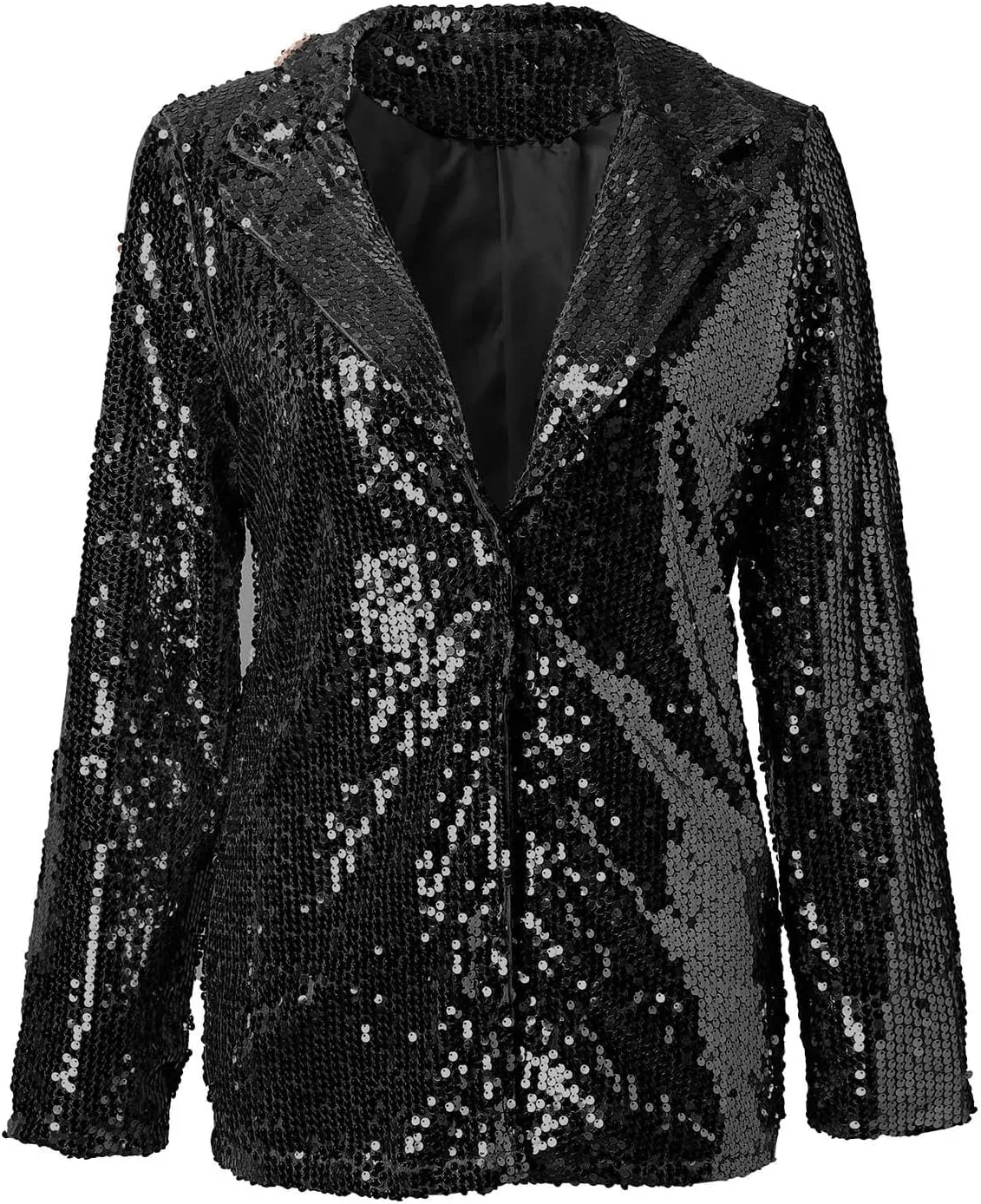 Sequin Blazers for Women 2025 Carnival Party Shiny Suit Jacket Business Casual Long Sleeve Glitter Cardigan Jackets