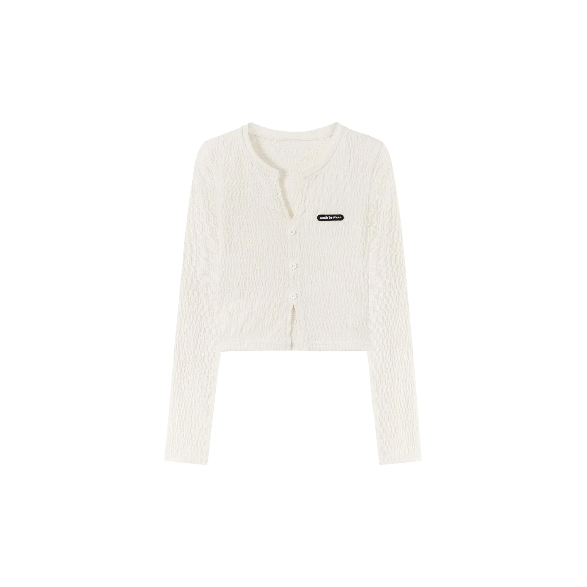 Slit Cropped T-Shirt
