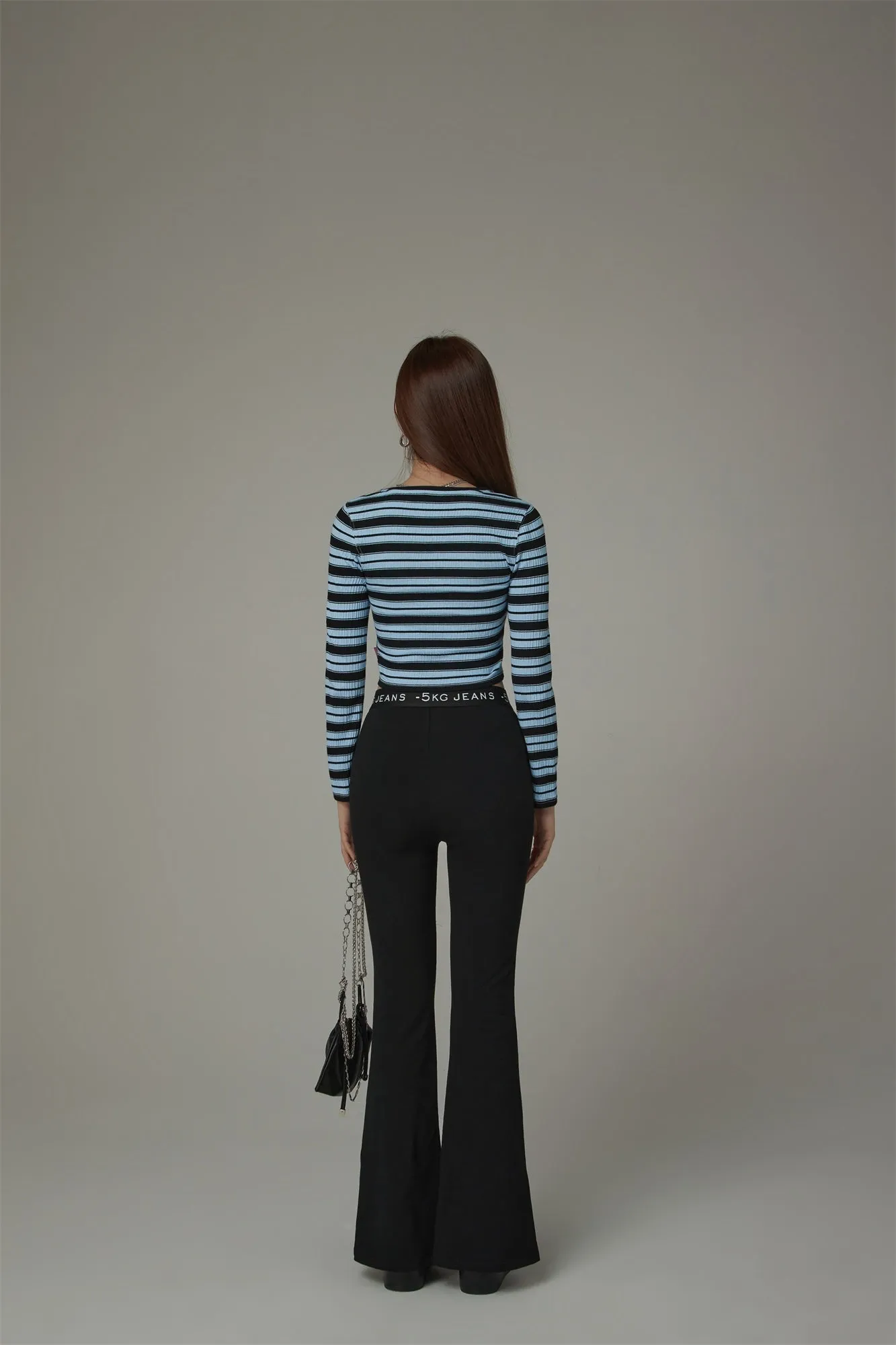 Slit Cropped T-Shirt