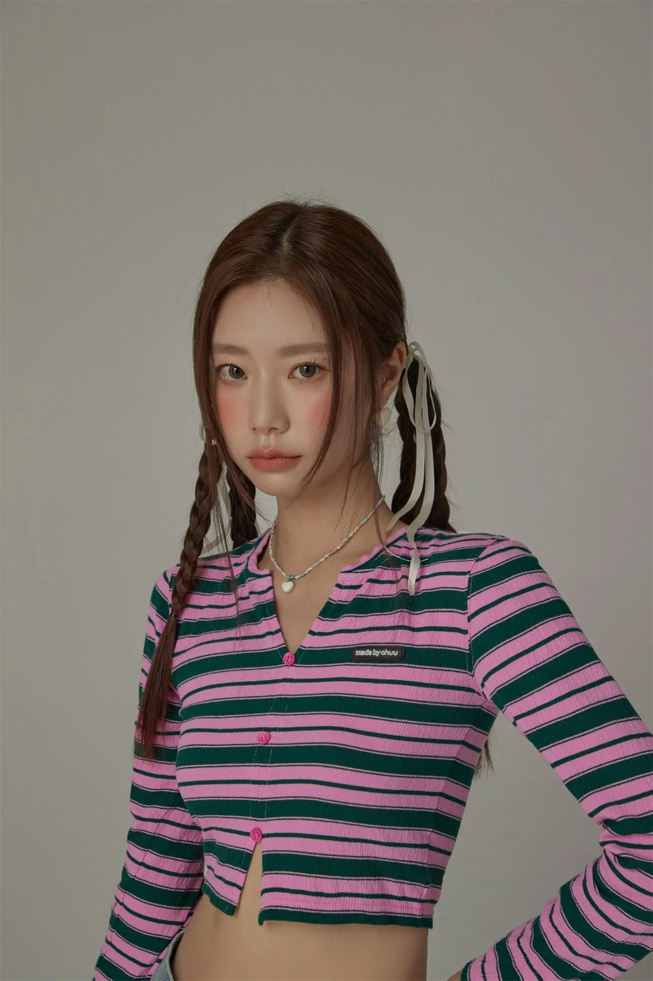 Slit Cropped T-Shirt