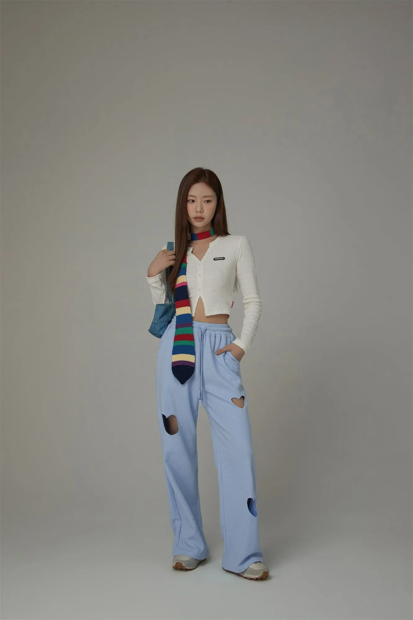 Slit Cropped T-Shirt
