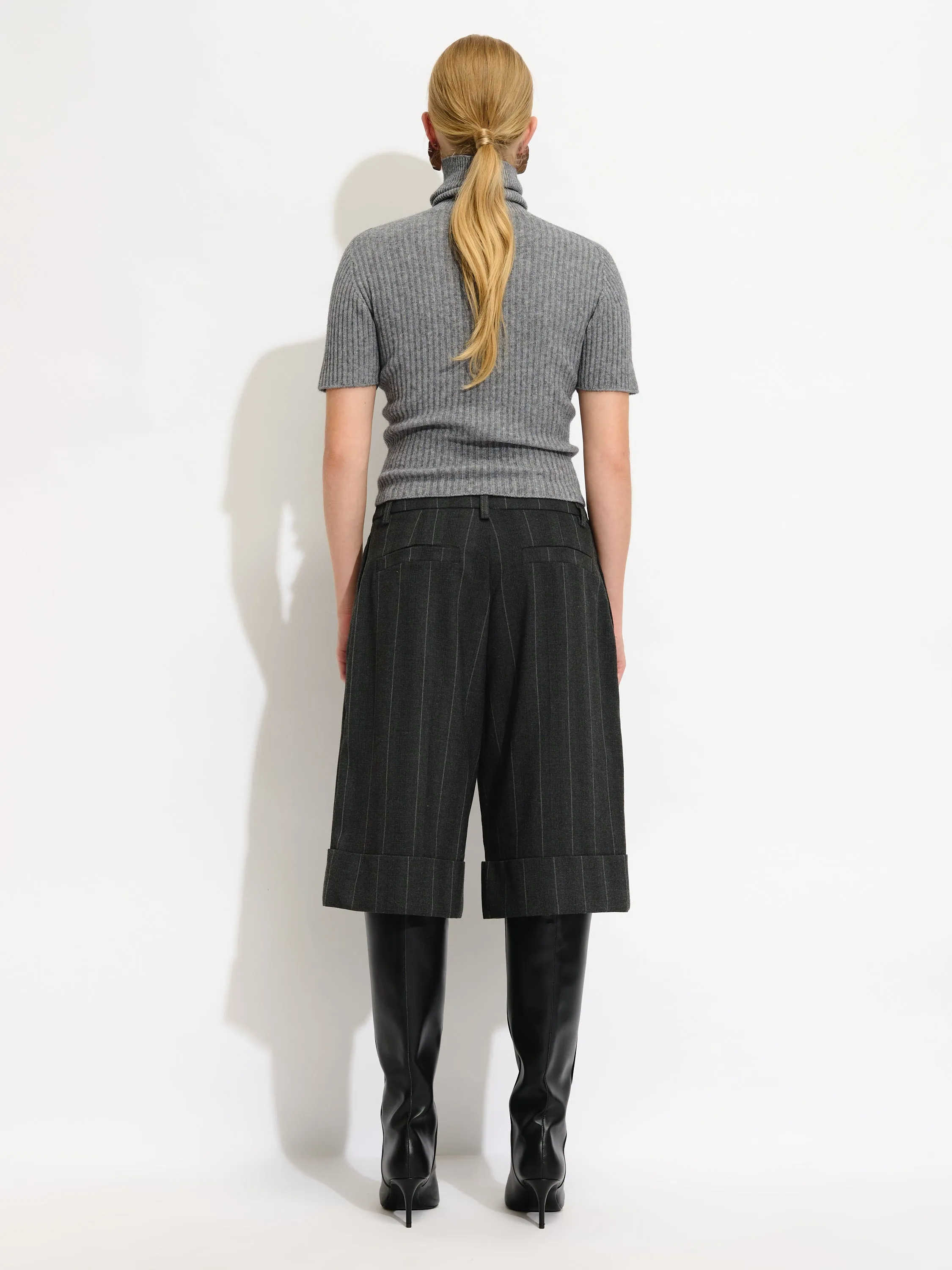 Striped Long Shorts