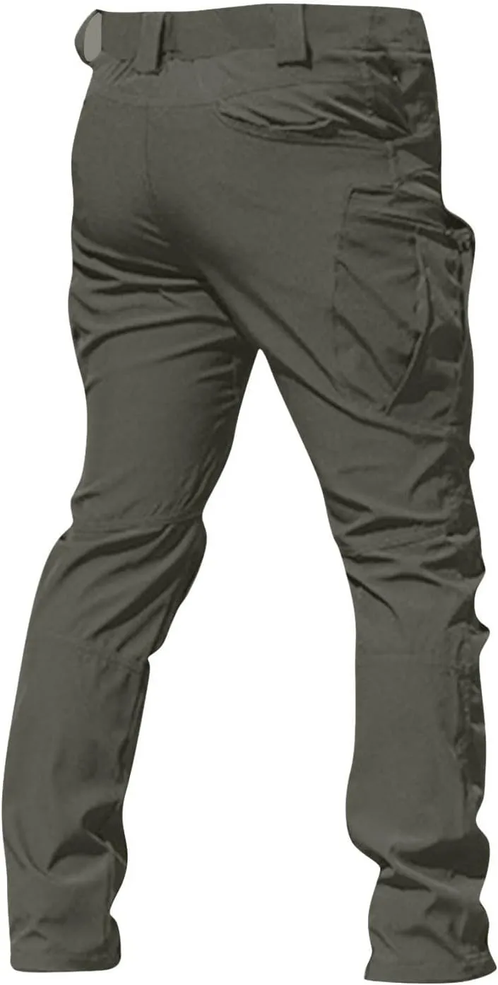 Tactical Pants for Men Waterproof Stretch Cargo Pants with Multi Pockets Relaxed Fit Work Hiking Pants