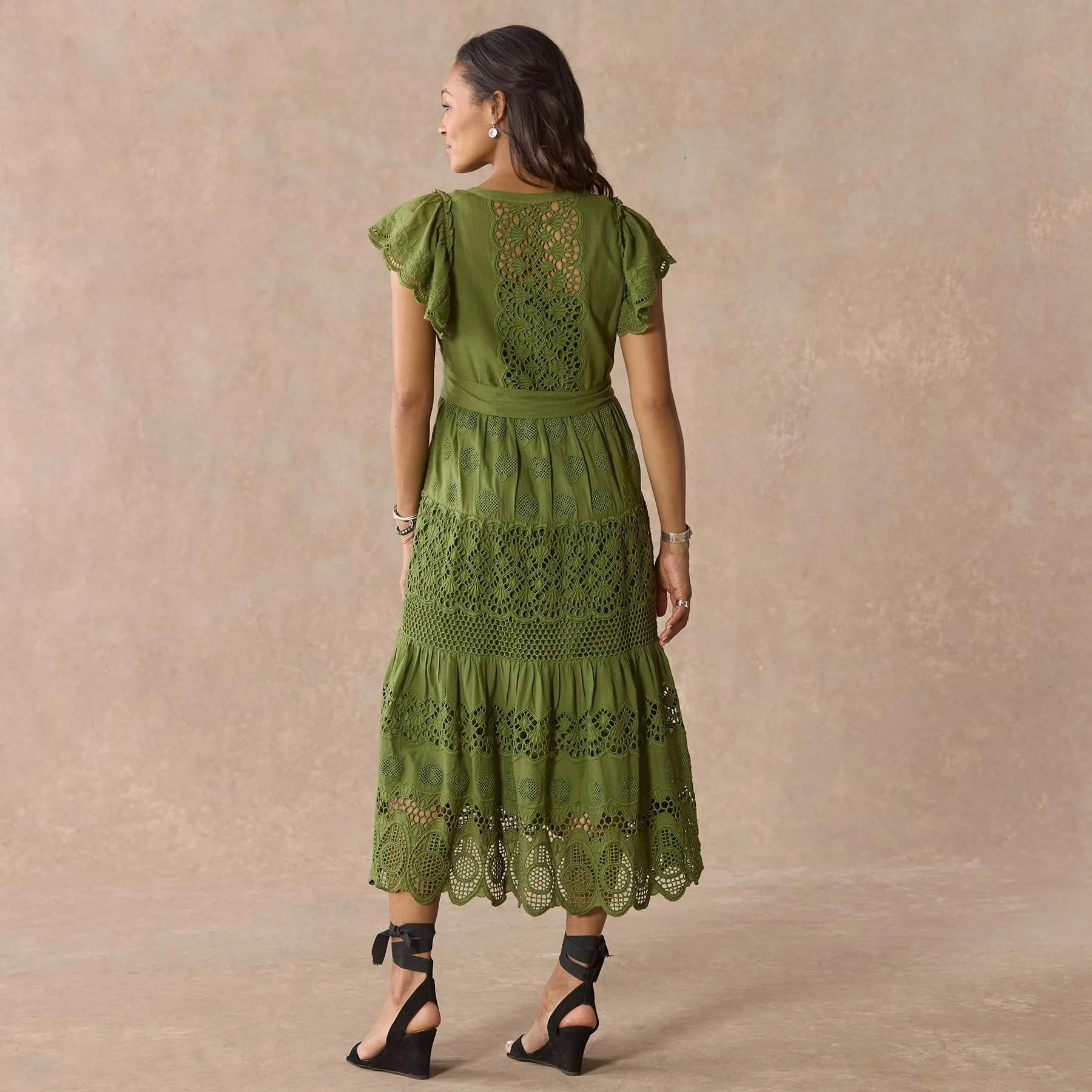 Talara Eyelet Dress, Petite