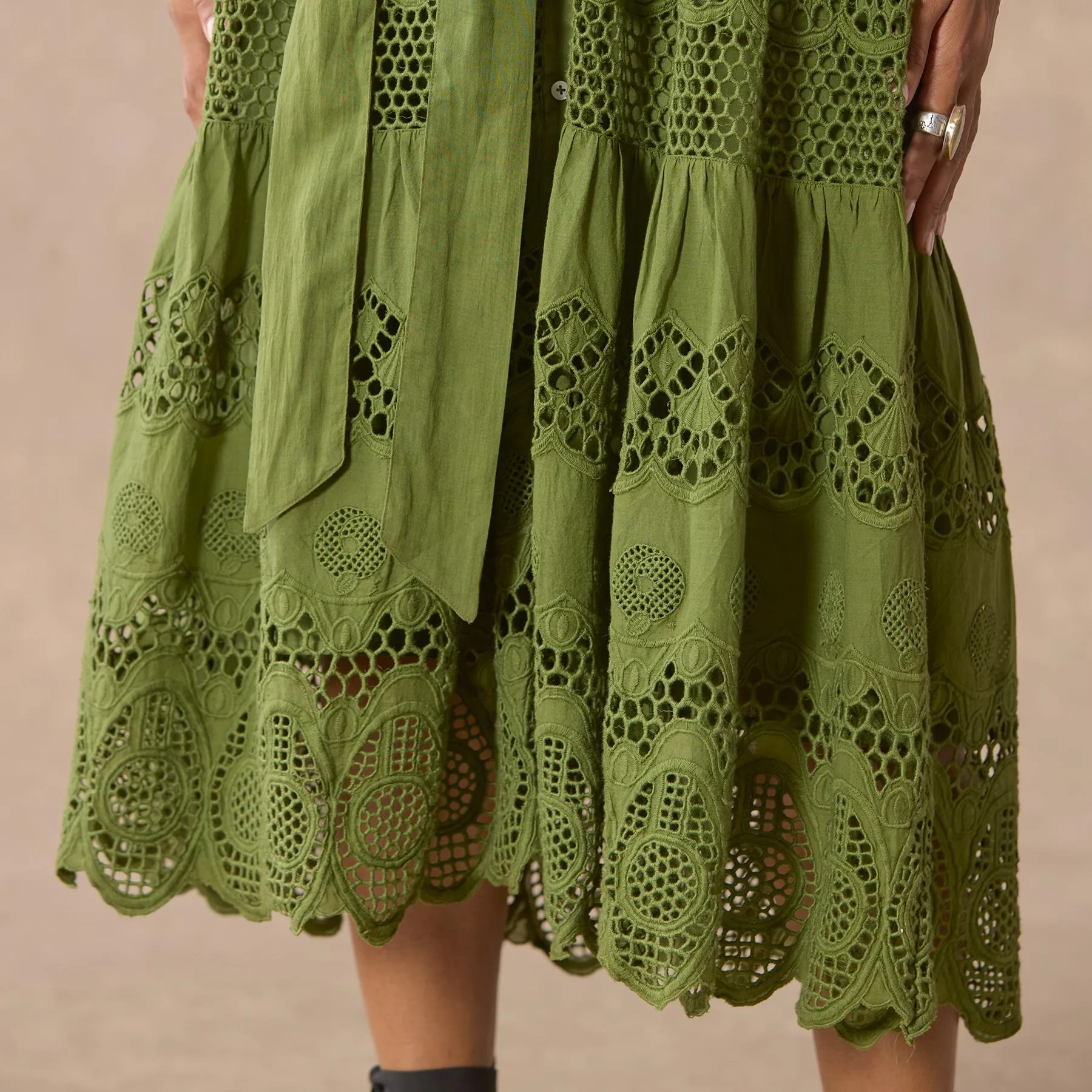 Talara Eyelet Dress, Petite