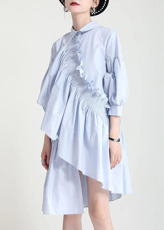 Unique Black Asymmetrical Design Patchwork Summer Robe Dresses